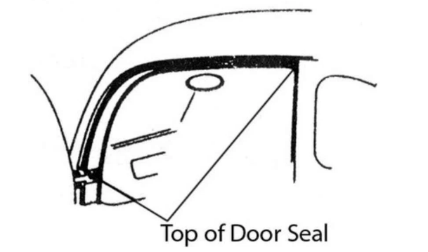 37-48 Fordor Sedan Upper Door Seal